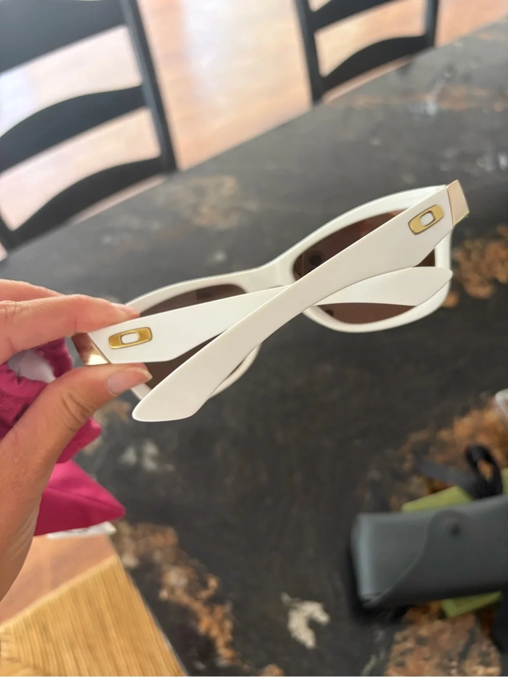 Oakley Jupiter Sunglasses - White / 24K Iridium